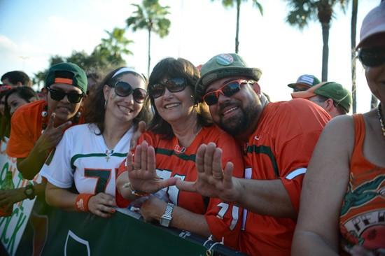 The University of Miami plays against their ACC rival Florida State Seminoles in a game at Sun Life Stadium on October 20, 2012. Photo by Steven...