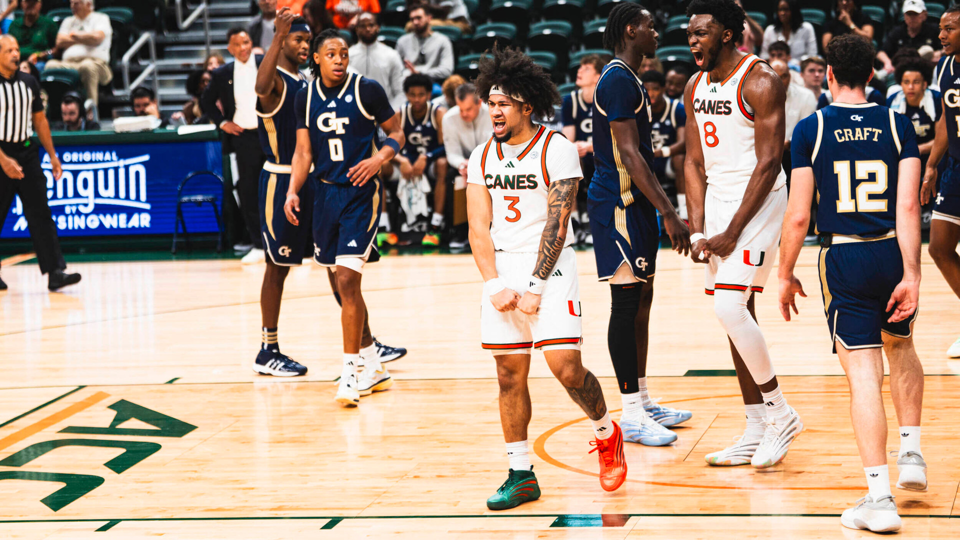 Donaldson’s Career Day Propels Miami Over Georgia Tech, 91-81