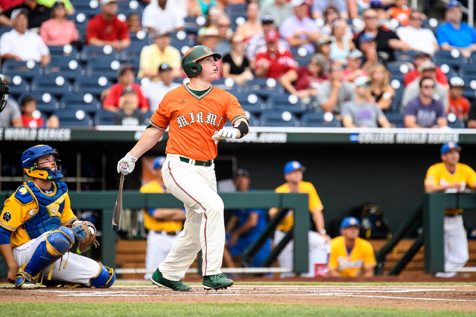 Miami Falls to UCSB, 5-3, in CWS Elimination Game