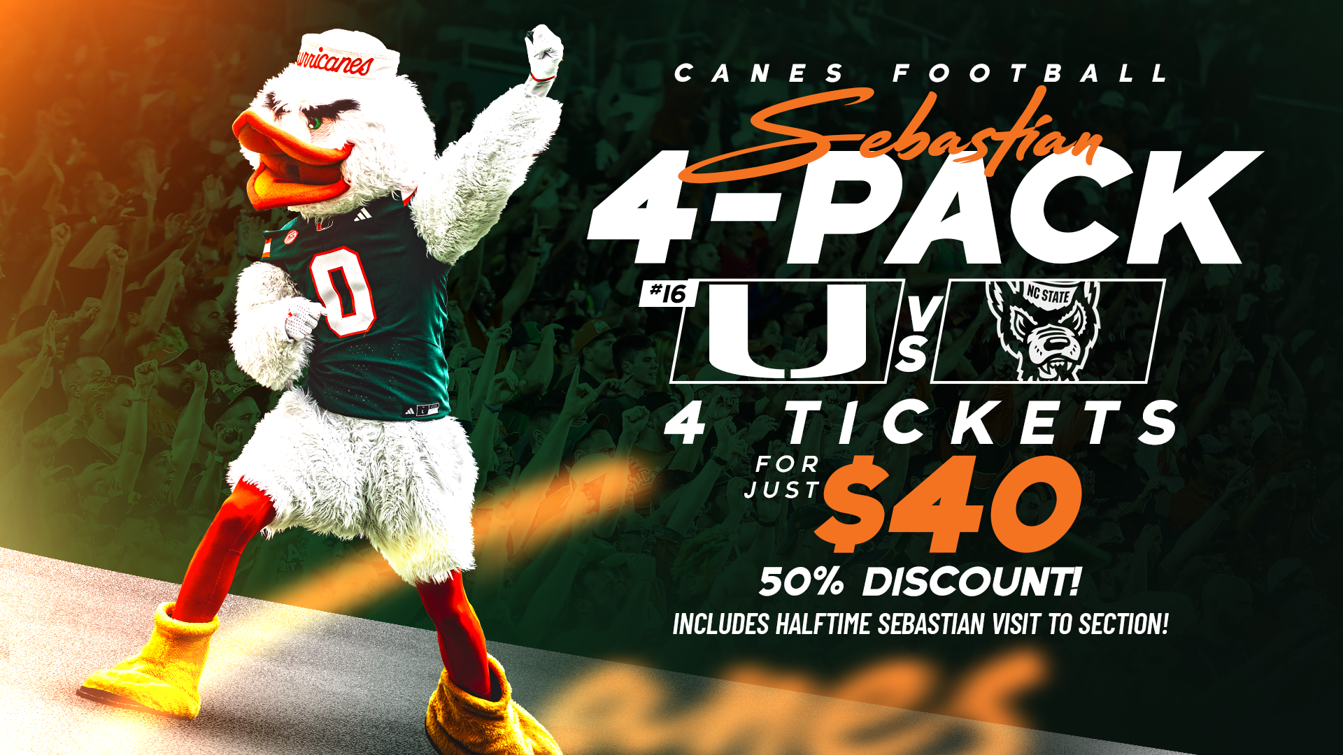 Sebastian 4-Pack For The Final Home Game!