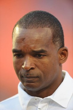 University of Miami Hurricanes head coach Randy Shannon on the sidelines in a game against the Georgia Tech Yellow Jackets at Land Shark Stadium on...