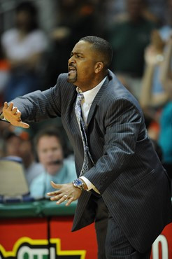 University of Miami Hurricanes head coach, Frank Haith, and the Canes played host to the Virginia Cavaliers at the BankUnited Center on February 5,...