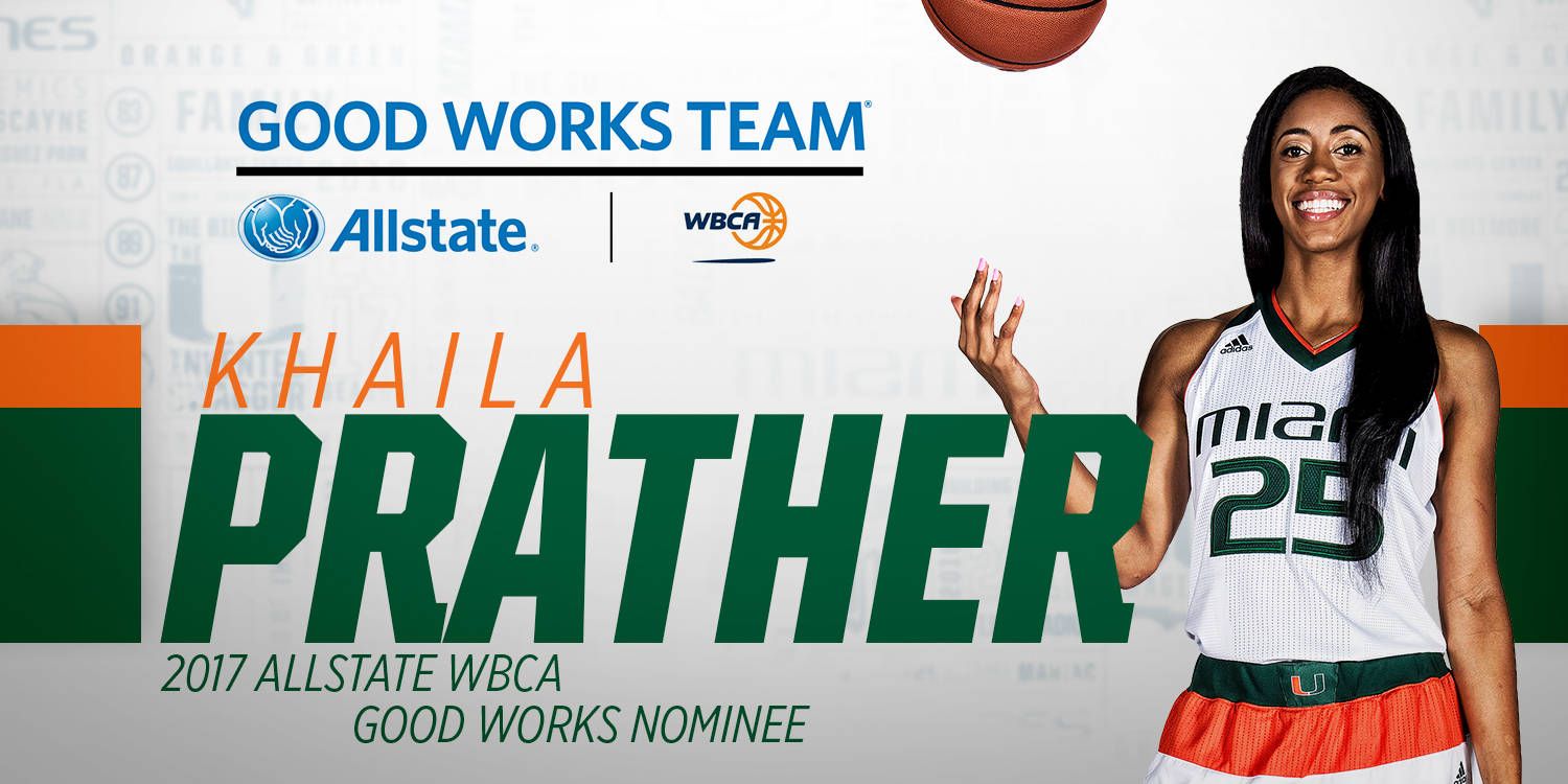 Prather an Allstate WBCA Good Works Team Nominee