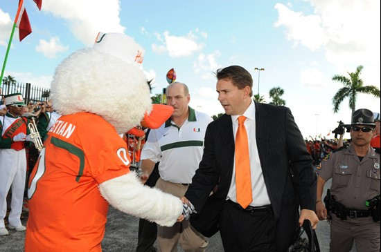 OSU@UMHurricane fans were invited to take part in the inaugural Hurricane Walk by forming a "human tunnel" from Gate H to Gate A. The Band of the...