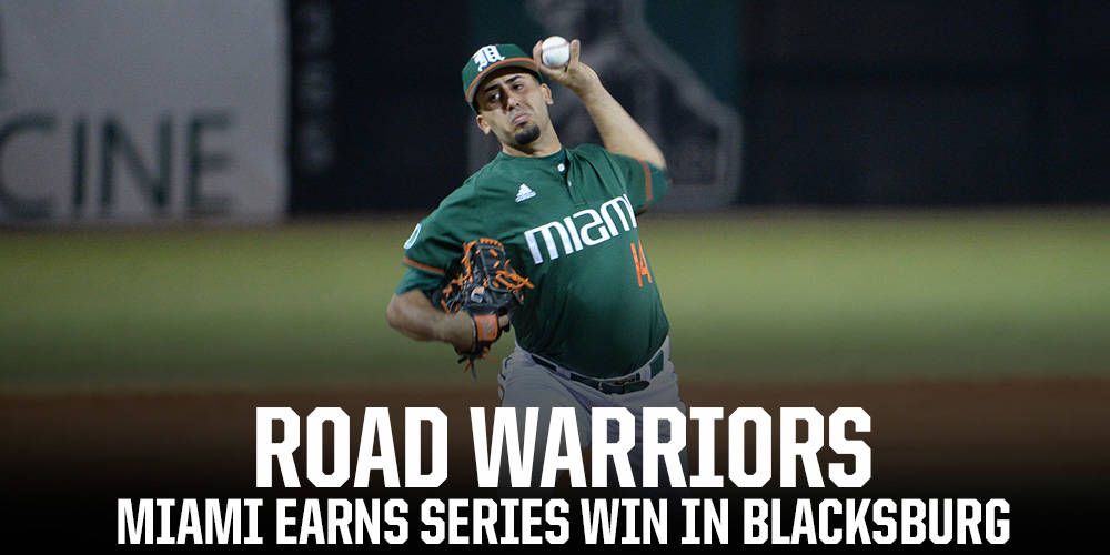 Miami Clinches Series with Hokies, Wins Finale 7-2