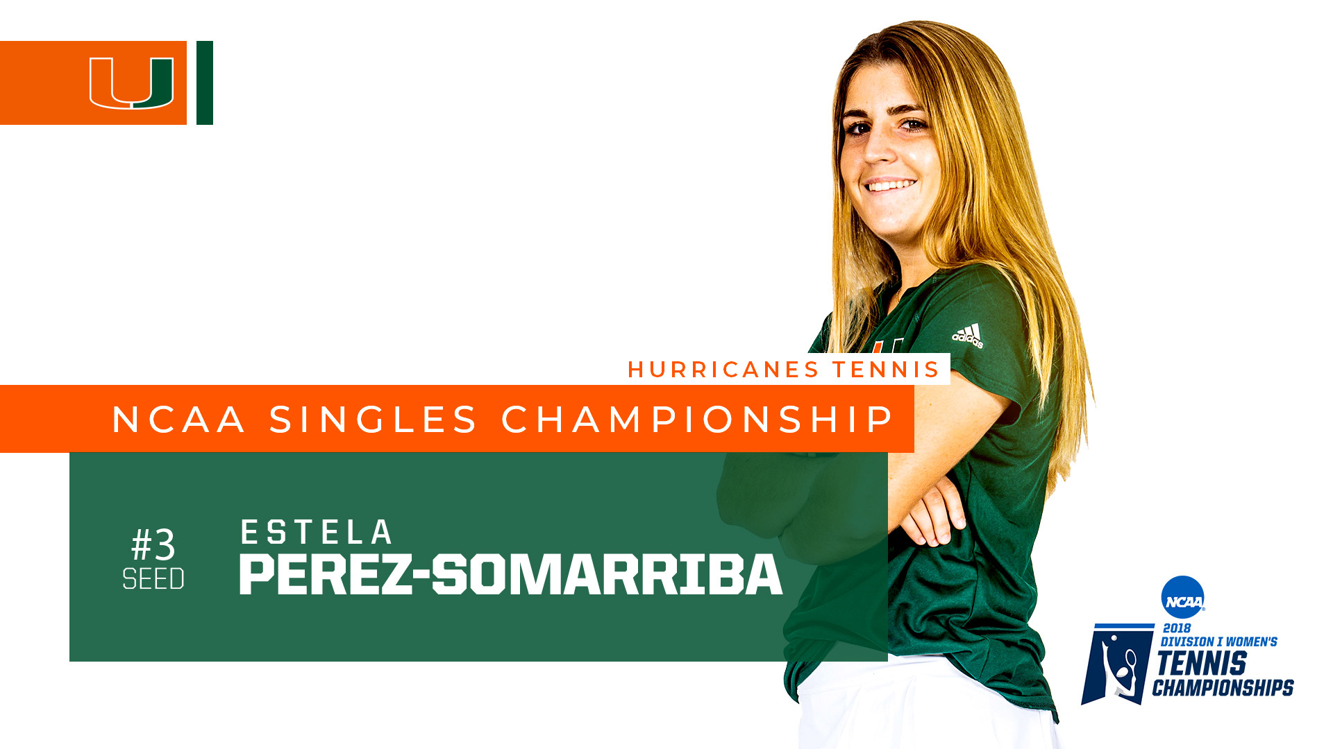 Perez-Somarriba Seeded Third in NCAA Singles Championship