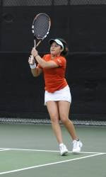 Women's Tennis Concludes First Day of National Indoor Championships