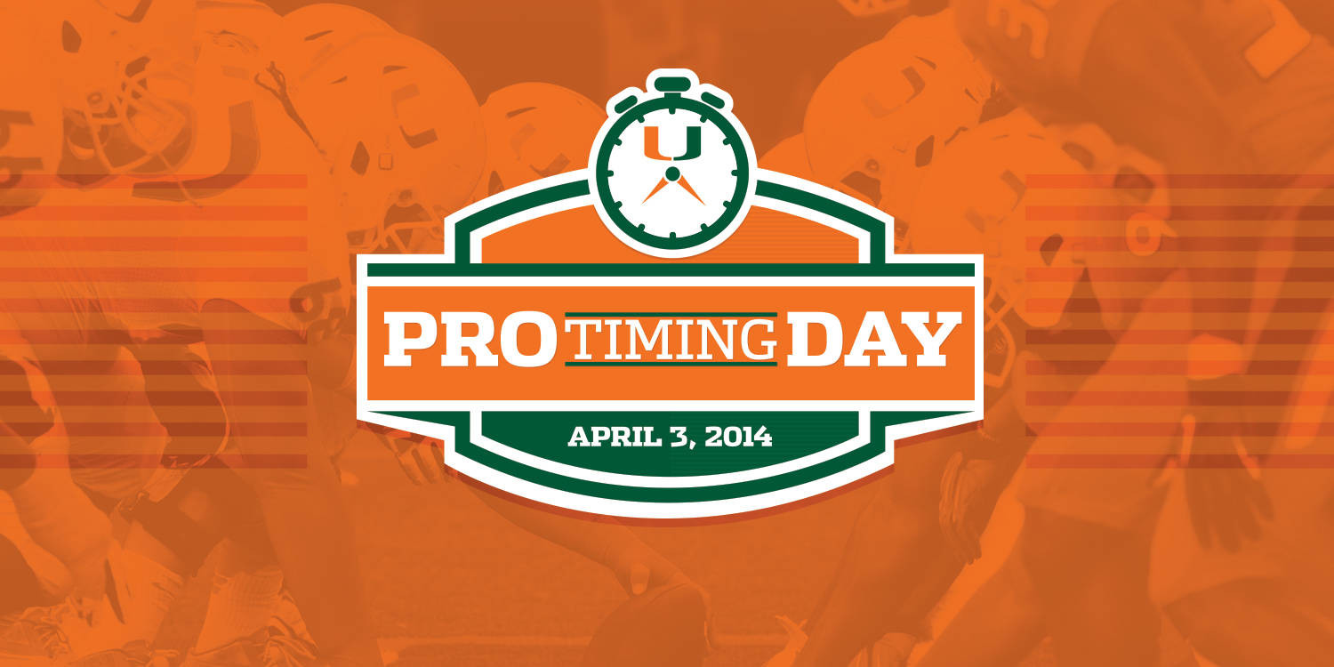 @MiamiHurricanes Host Pro Timing Day Thursday