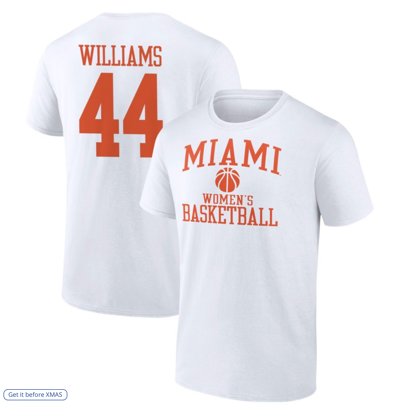 Women's Fanatics Branded White Miami Hurricanes Men's Basketball T-Shirt