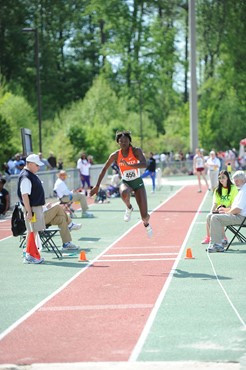 Alexis Wright at 2013 ACC Outdoor Championships