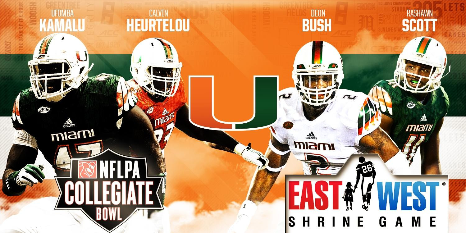 Four Canes To Compete in Senior All-Star Games