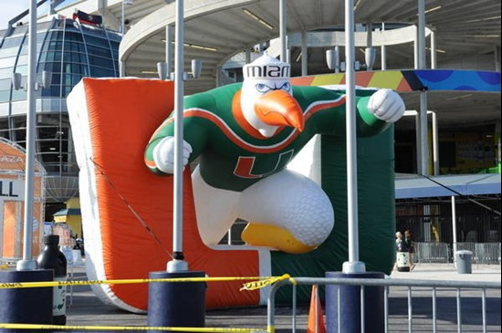 Land Shark Stadium: the new home of the University of Miami Hurricanes