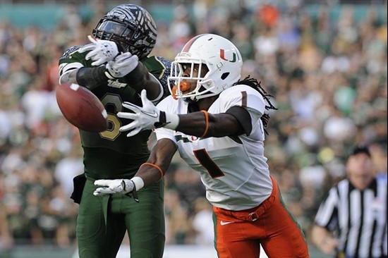 Allen Hurns - 2011 Miami Hurricanes Football vs USF - by J.C. Ridley