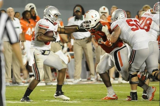 2011 Miami Hurricanes Football vs Ohio State Micanor Regis