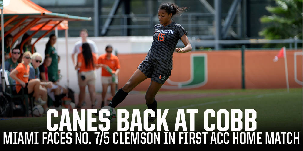 Soccer Hosts Top-10 Tigers in ACC Home Opener