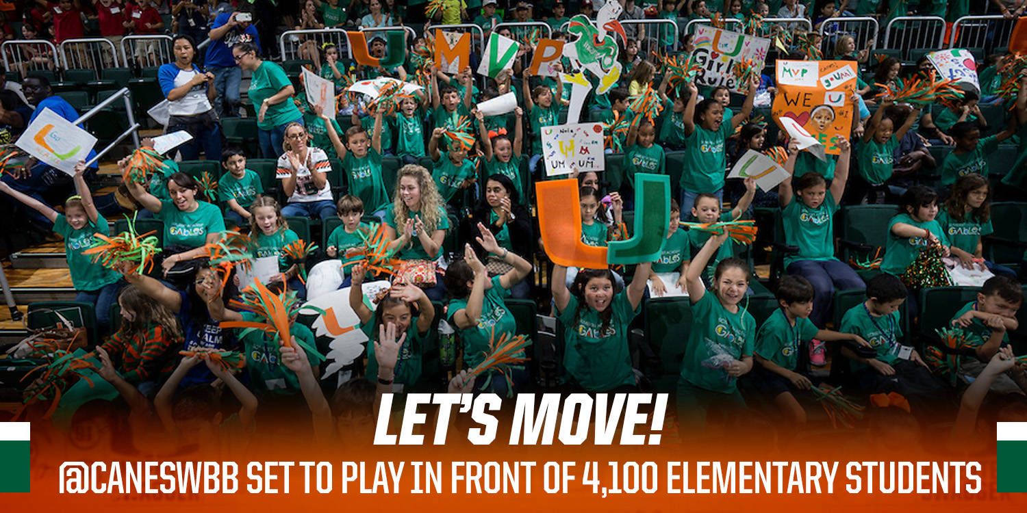 @CanesWBB to Host Let's Move! Field Trip Game