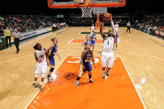 2011 Miami Hurricanes Women's Basketball vs Cal State Bakersfield - Riquna Williams