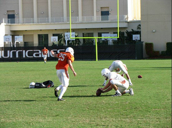 Matt Bosher (25) at practice Tuesday morning at the Greentree Practice Fields.