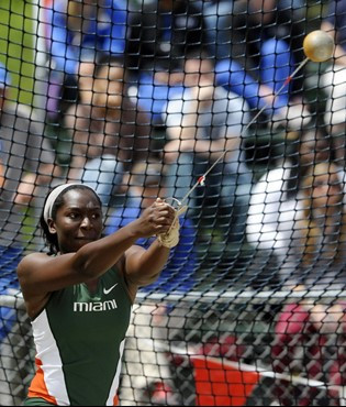 Lea Johnson at 2013 ACC Outdoor Championships
