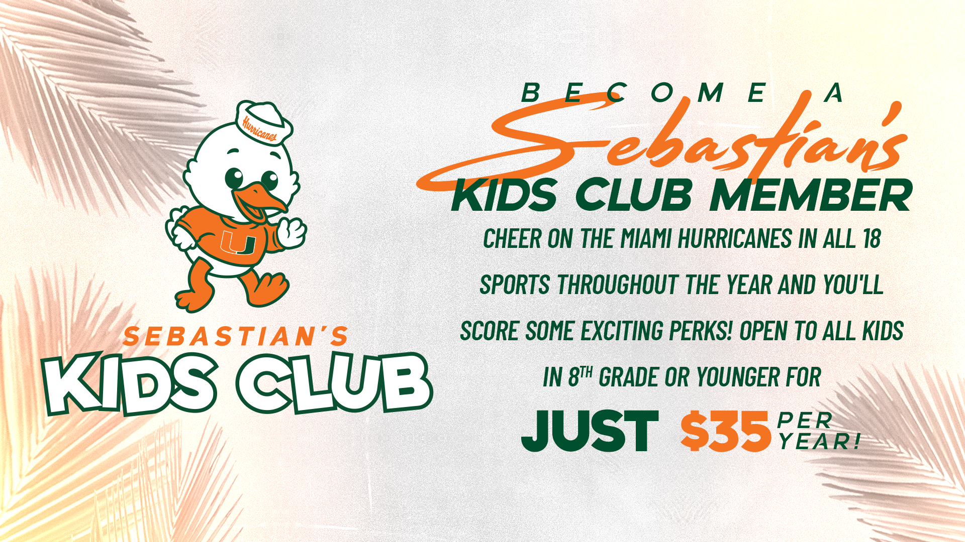 Sebastian’s Kids Club is Here!
