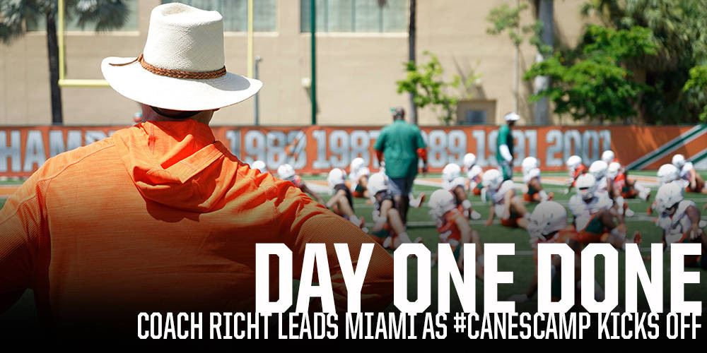 #CanesCamp Opens on Greentree Practice Fields