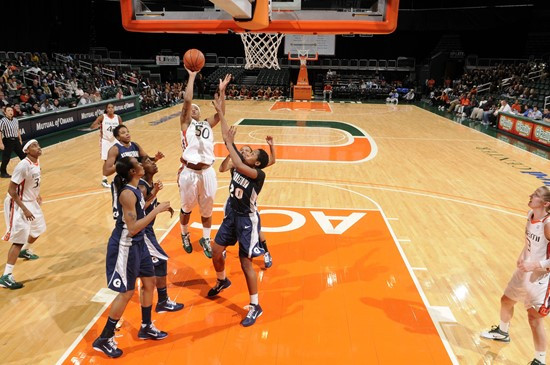 2011 Miami Hurricanes Women's Basketball vs Georgetown - Maria Brown