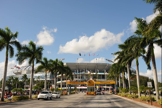 Sun Life Stadium before a game against the Ohio State Buckeyes at Sun Life Stadium on September 17, 2011.  Photo by Steven Murphy