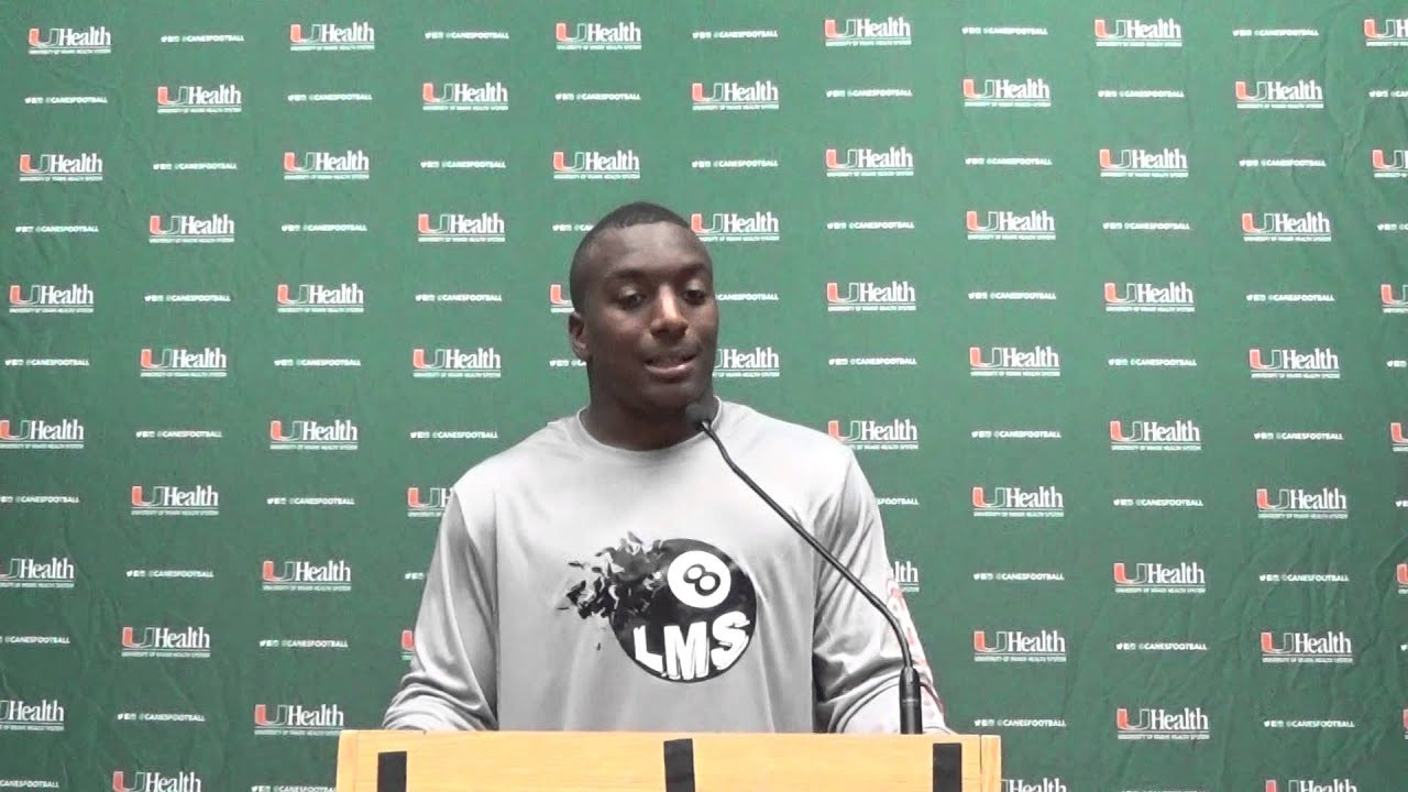 Running Back Duke Johnson - FAMU postgame (Sept. 6)