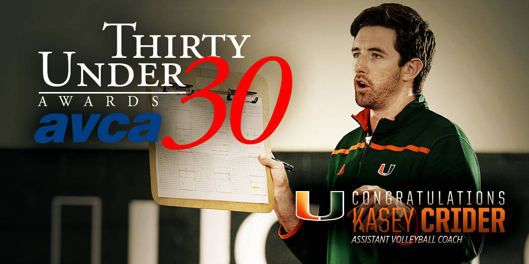 Kasey Crider Wins AVCA Thirty Under 30 Award