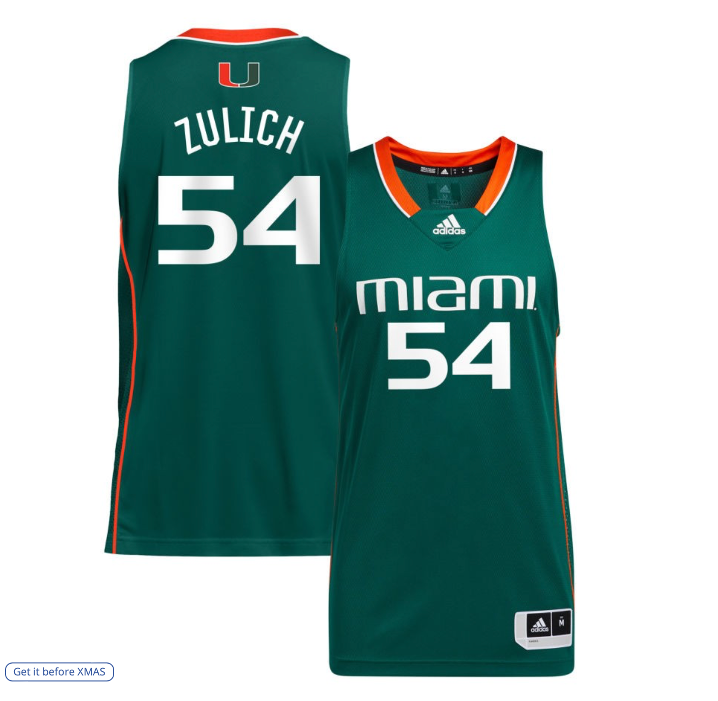 adidas Green Miami Hurricanes Women's Basketball Jersey