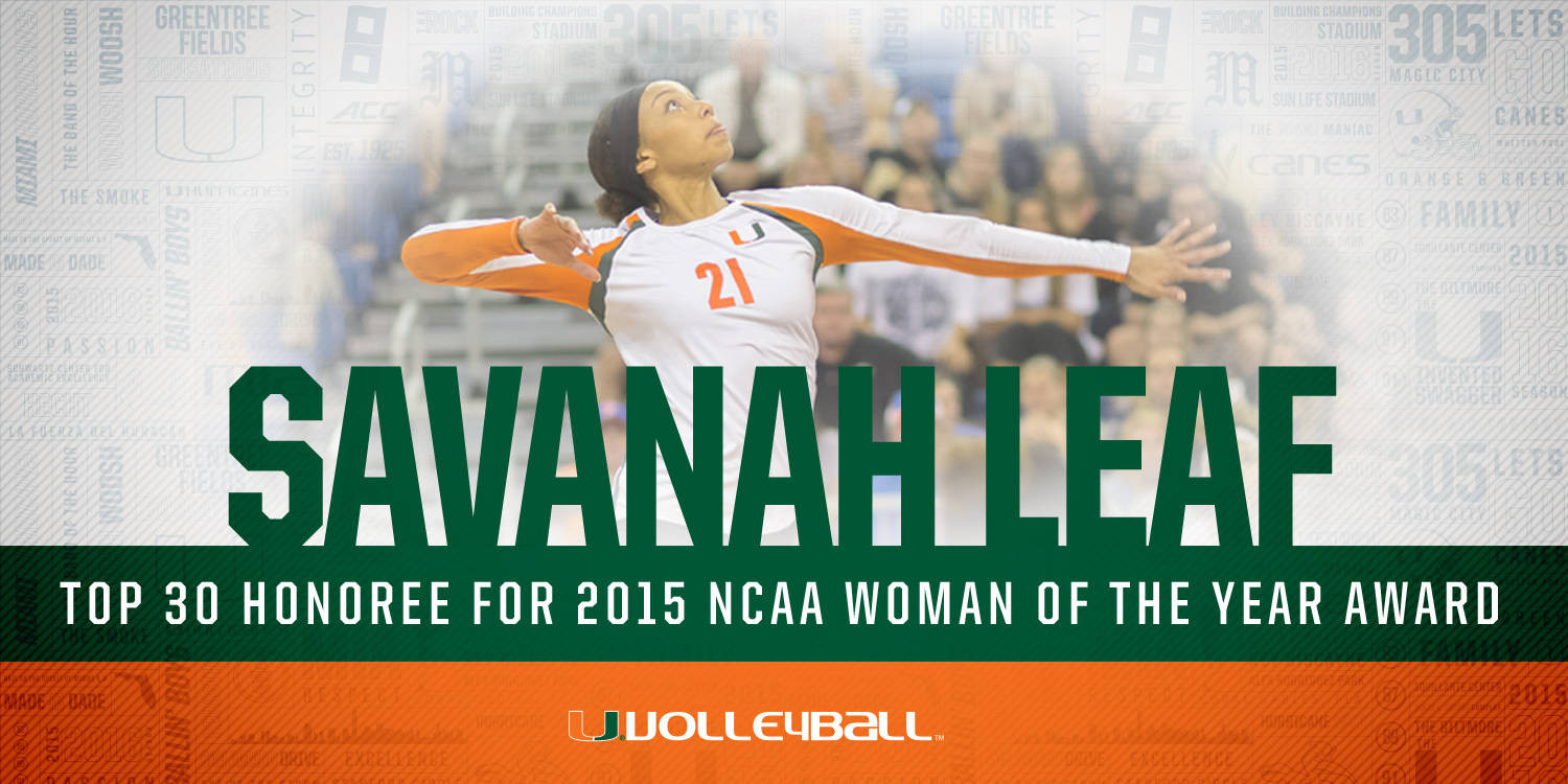 Savanah Leaf Among Top 30 for NCAA WOTY