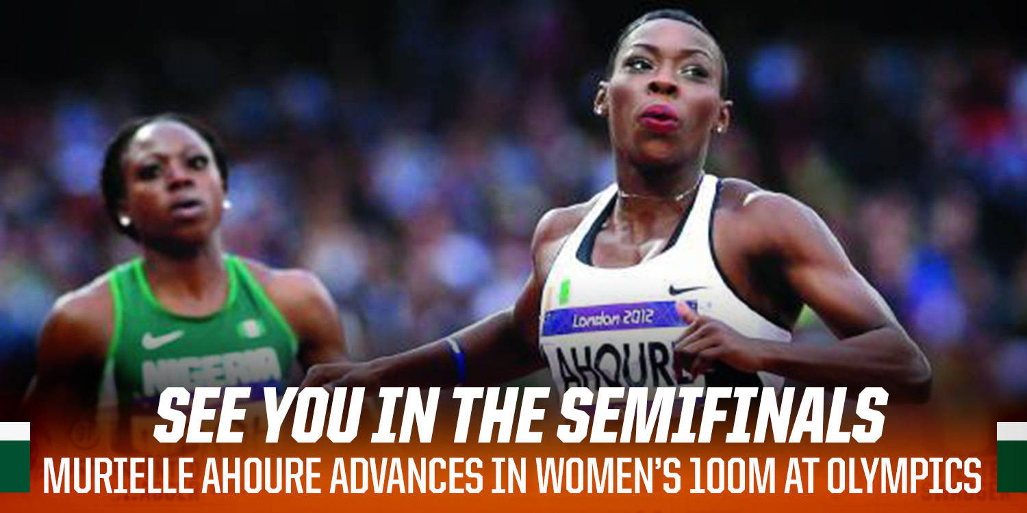 Murielle Ahoure Advances in WoMen's 100m