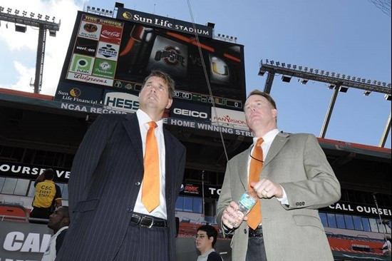 2011 Miami Hurricanes Football vs Ohio State Al Golden Shawn Eichorst