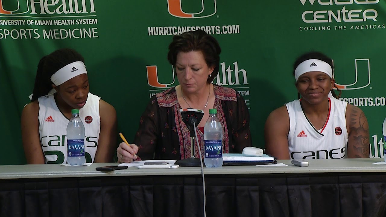 Katie Meier, Mykea Gray and Kelsey Marshall | Post Game Presser vs. Maryland | 11.26.2017