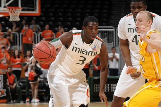 2012 Miami Hurricanes Men's Basketball vs Valparaiso