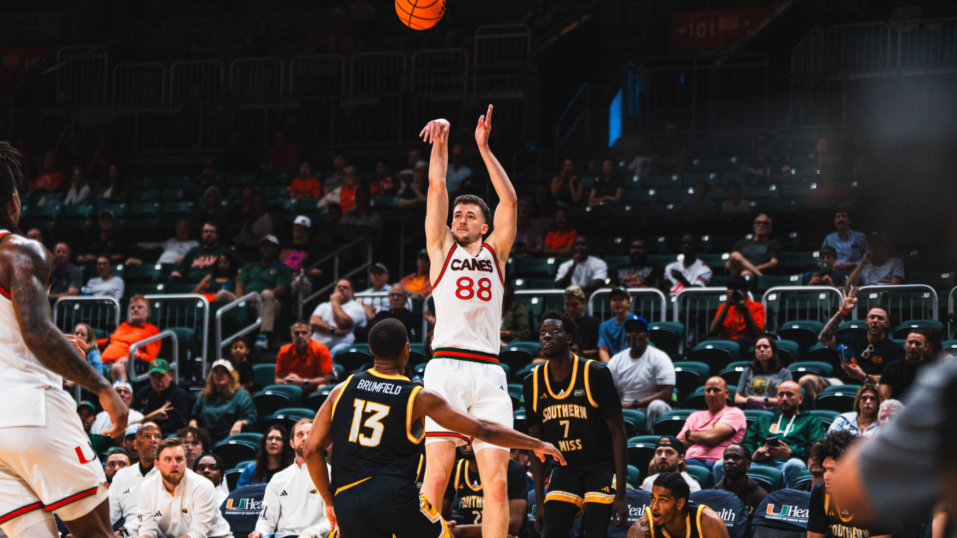 Second Half Surge Powers Miami Over Southern Miss, 88-64