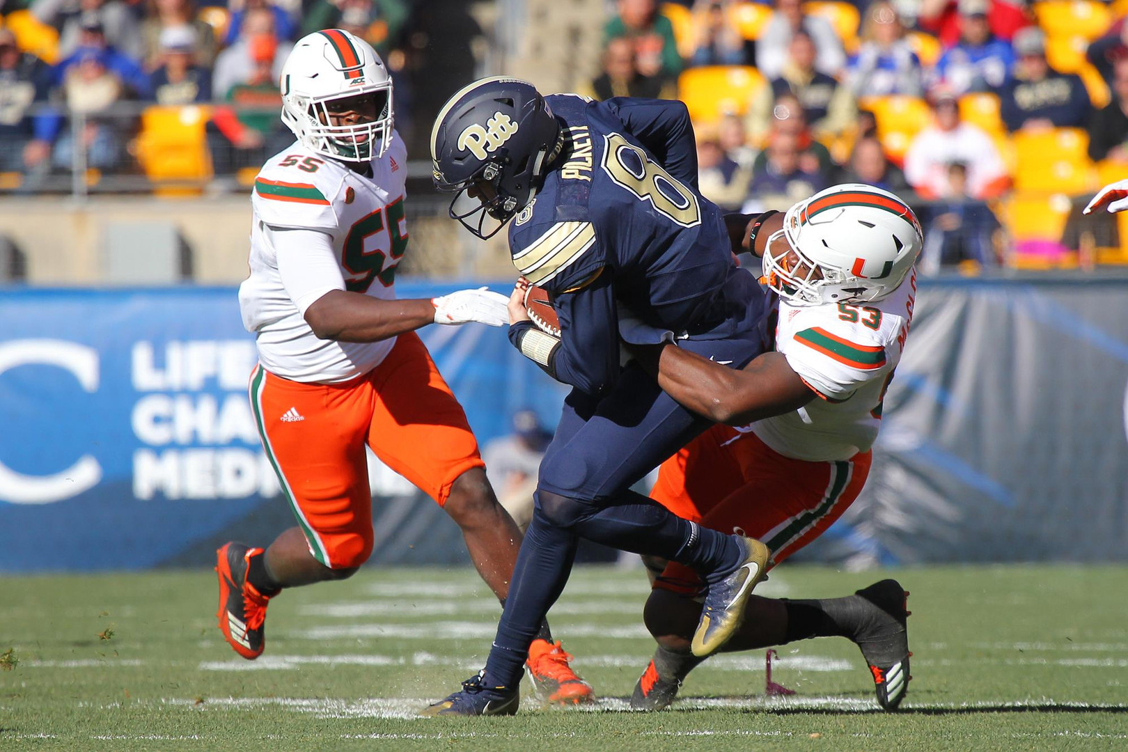 No. 2 Hurricanes Fall at Pitt, 24-14