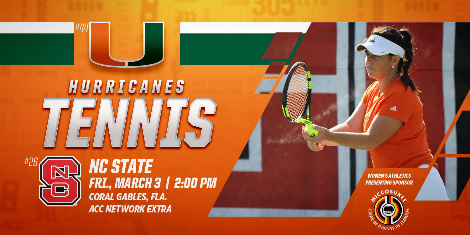 @CanesWTennis Resumes ACC Play vs. No. 26 NC State