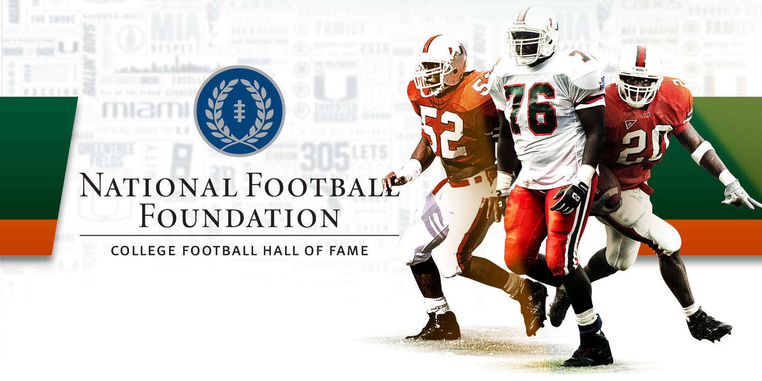 Three Hurricane Legends Named to the NFF and College Hall of Fame Ballot