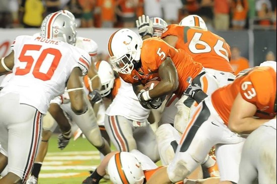 2011 Miami Hurricanes Football vs Ohio State Mike James