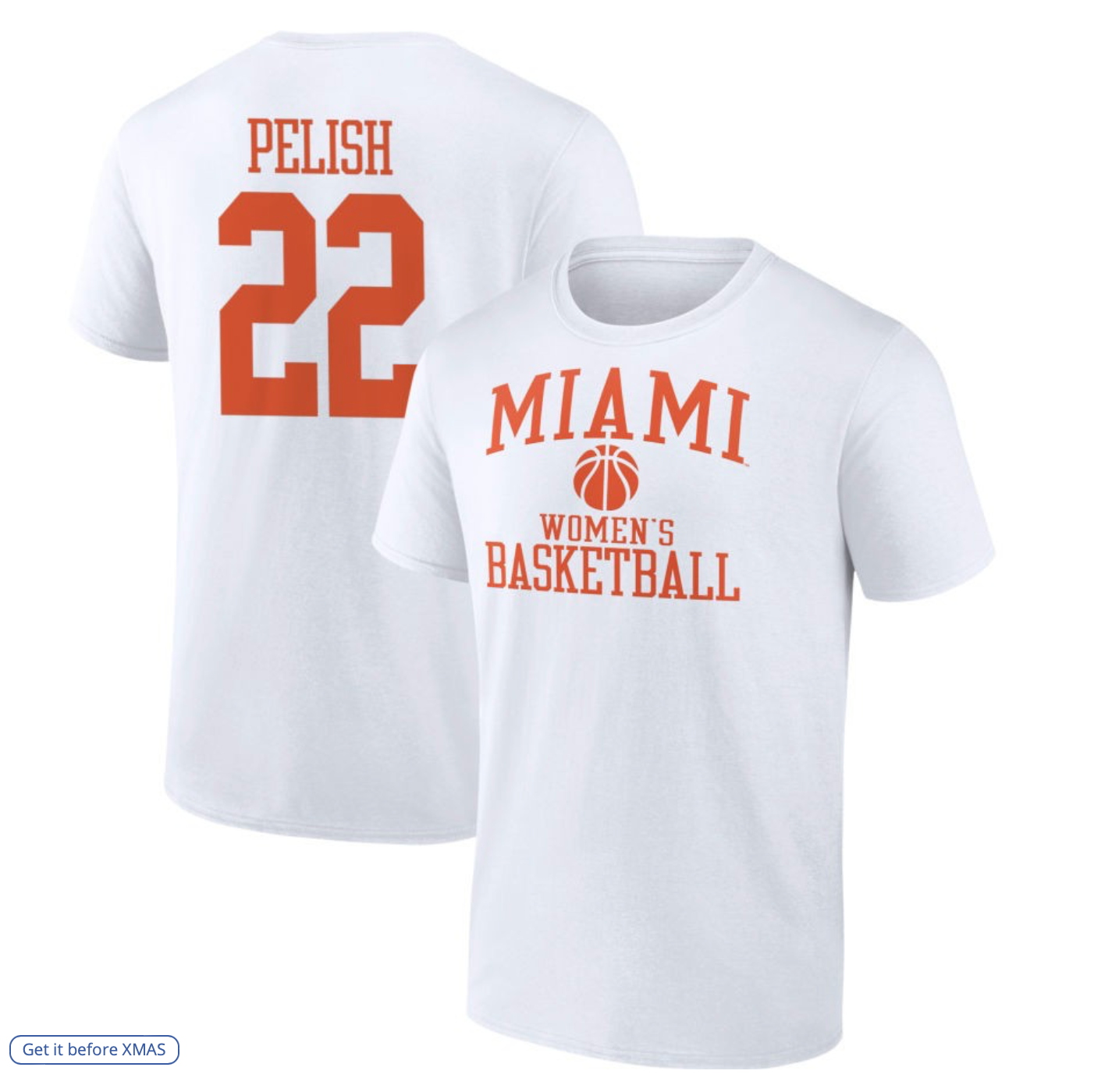 Women's Fanatics Branded White Miami Hurricanes Men's Basketball T-Shirt