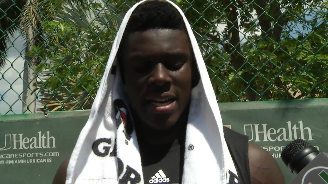 David Njoku | Post Practice | 3.17.2016