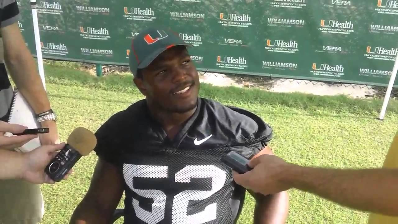 Denzel Perryman #CanesCamp - Aug. 10 2013