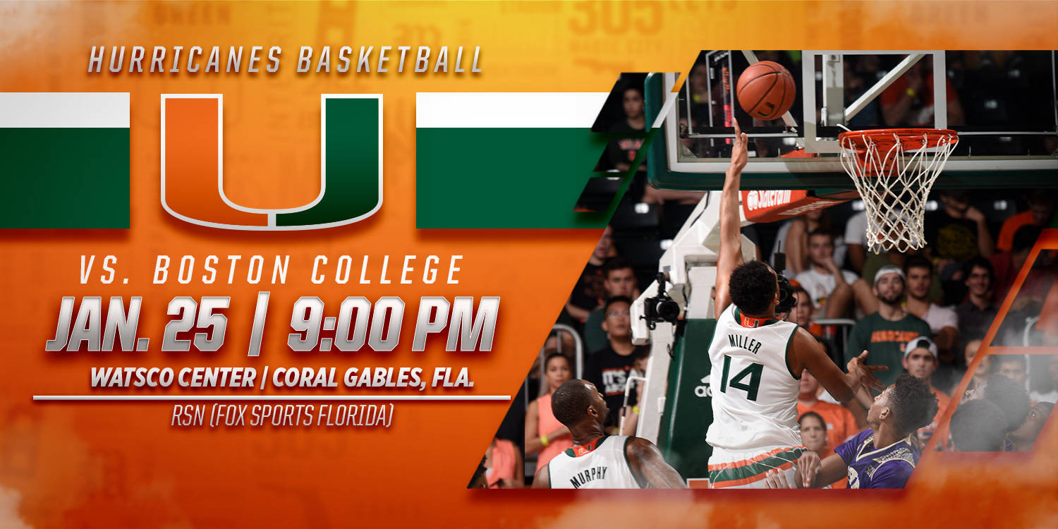 Game Day: Miami vs. Boston College - Jan. 25