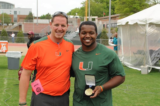 Isaiah Simmons at 2013 ACC Outdoor Championships