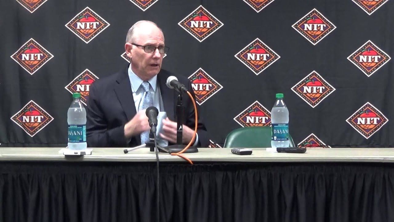 NIT Postgame Interview - Jim Larrañaga (Mar. 17)