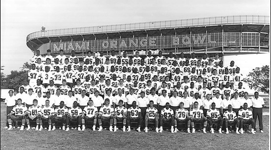 1987 National Champions, the University of Miami Hurricanes