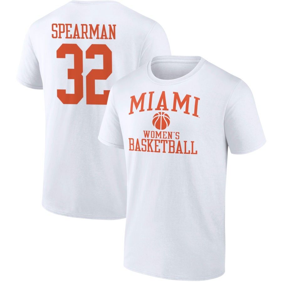 Men's Fanatics Branded White Miami Hurricanes Women's Basketball T-Shirt