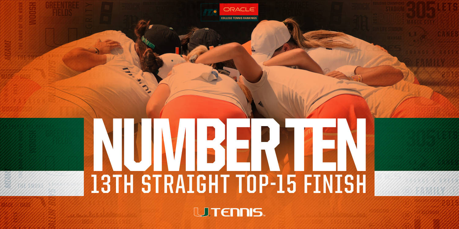 @CanesWTennis Finishes Season Ranked No. 10