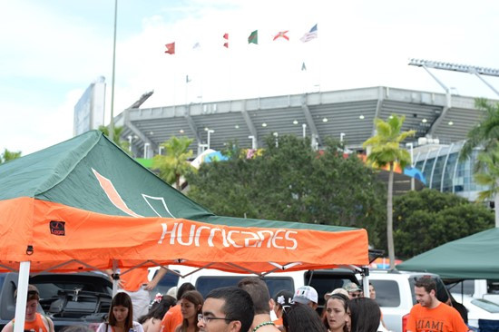 Tailgating at SunLife Stadium before a game against the Arkansas State Red Wolves at Sun Life Stadium on September13, 2014. Photo by Steven...